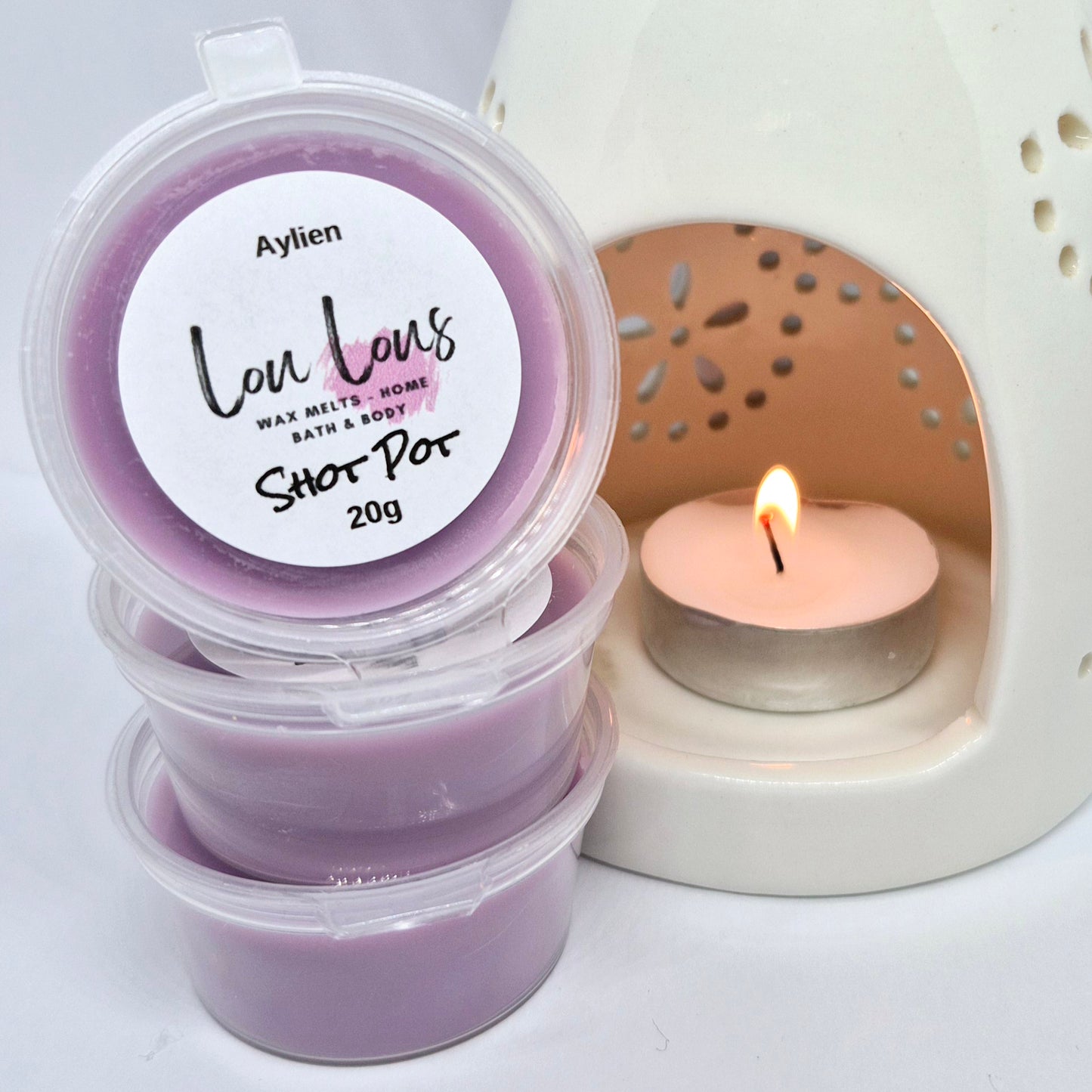 Purple Galaxy Wax Melt Shot Pot