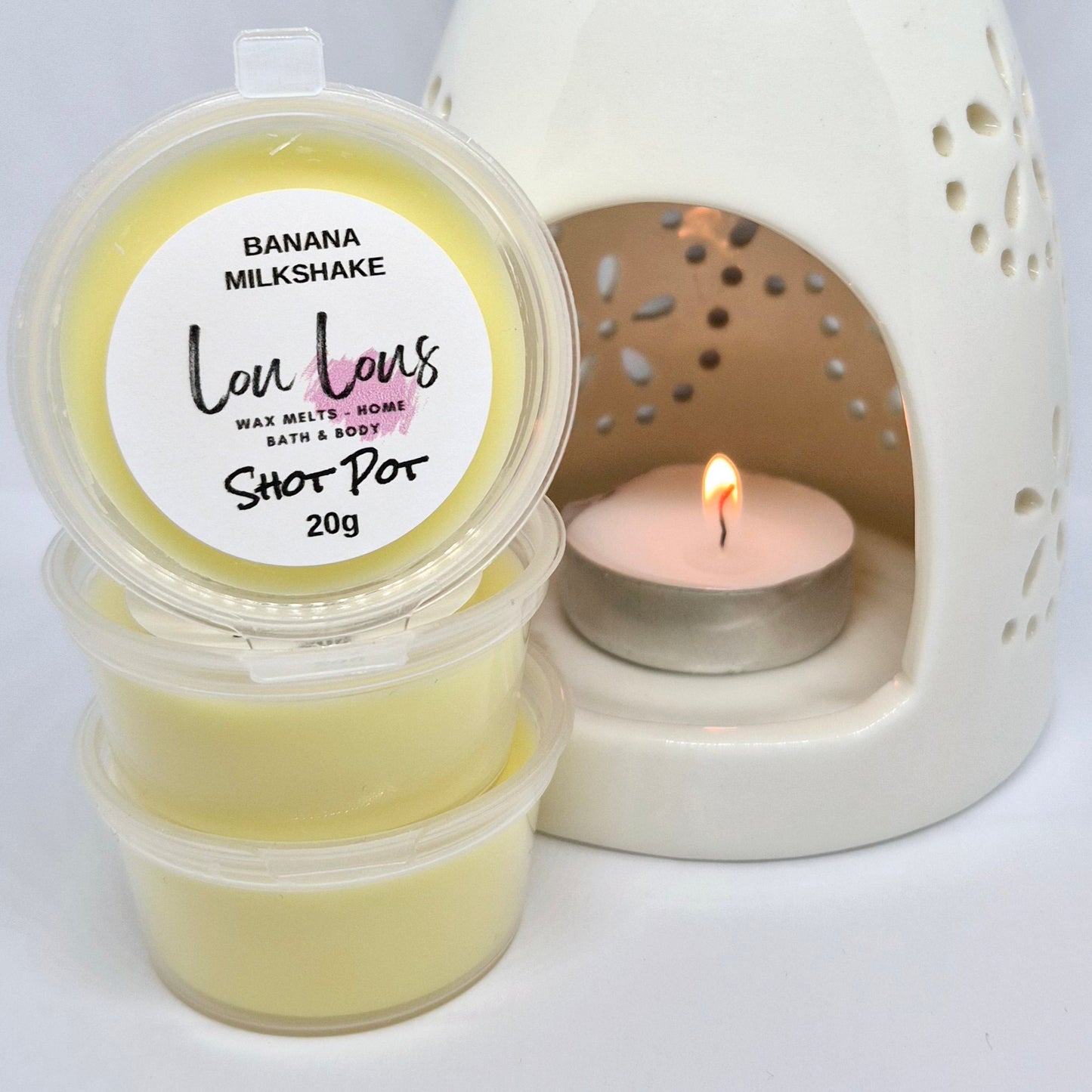 Banana Milkshake Wax Melt Shot Pot