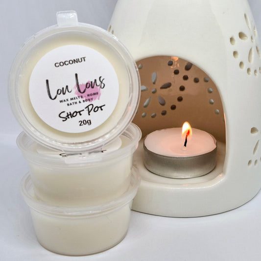 Coconut Wax Melt Shot Pot