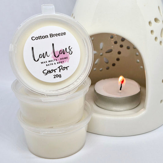 Cotton Breeze Wax Melt Shot Pot