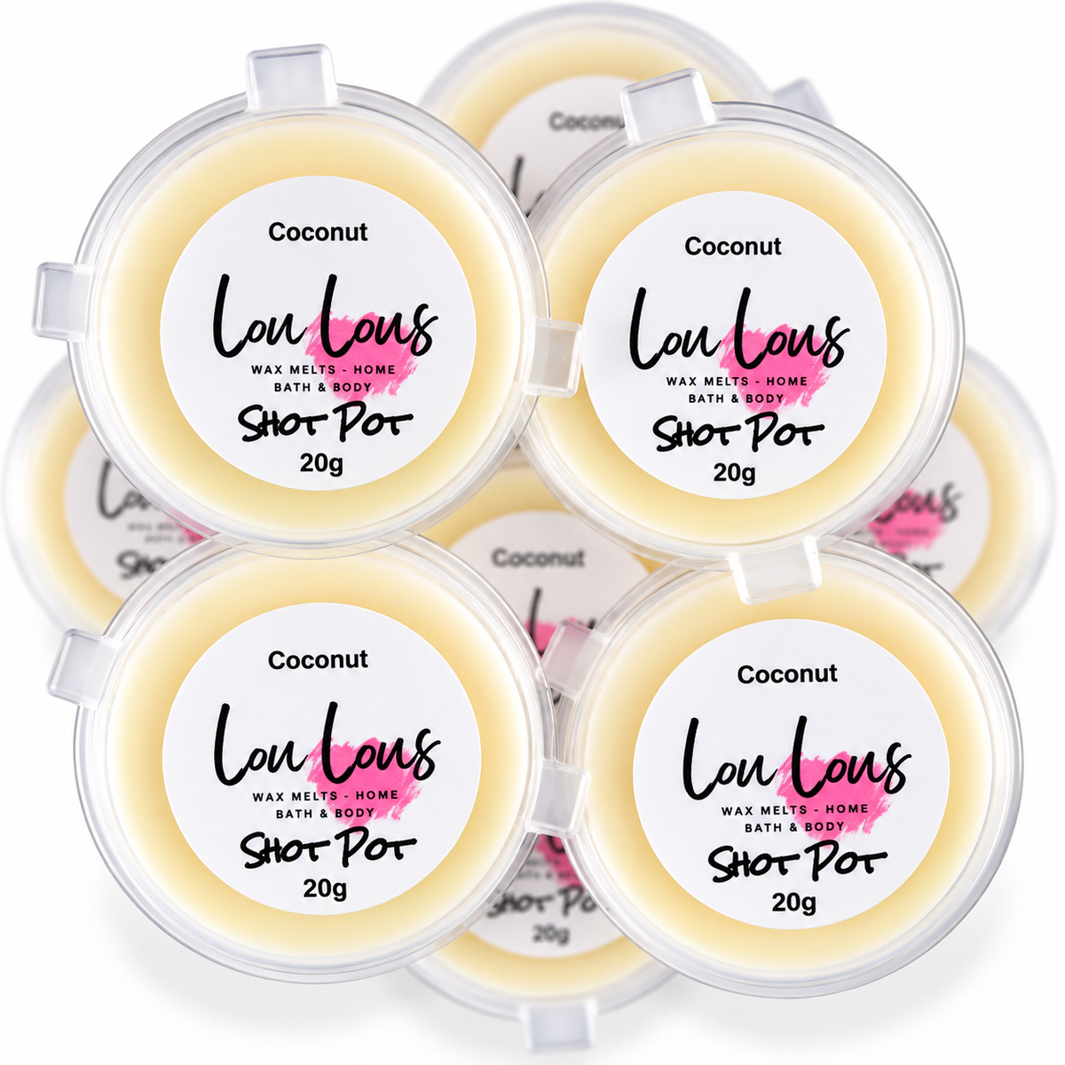 Coconut Wax Melt Shot Pot