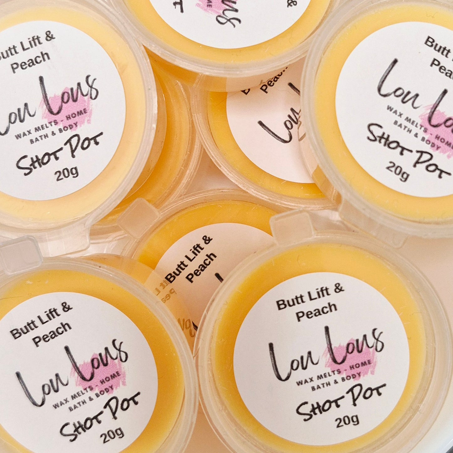 Butt Lift & Peach Wax Melt Shot Pot