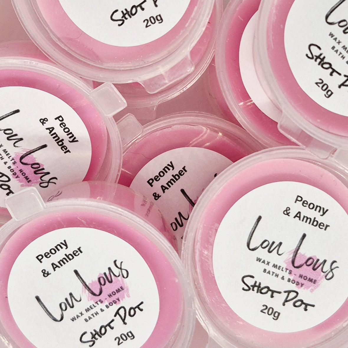 Peony & Amber Wax Melt Shot Pot