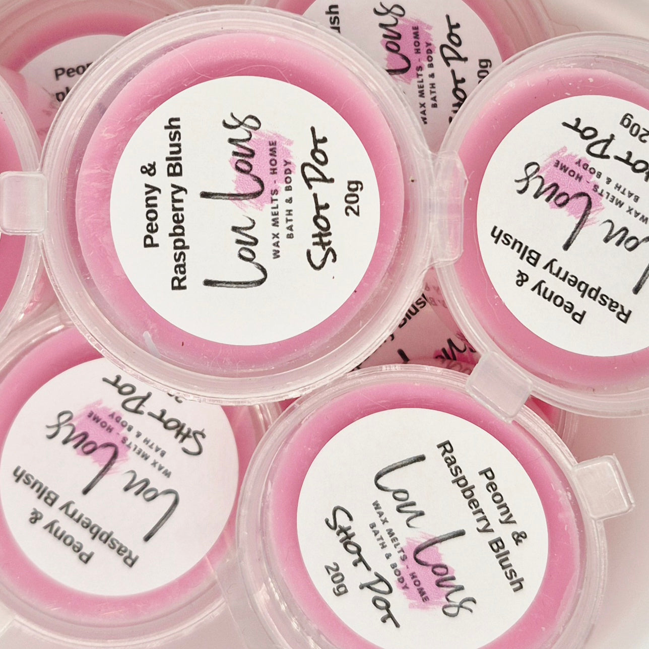 Peony & Raspberry Blush Wax Melt Shot Pot