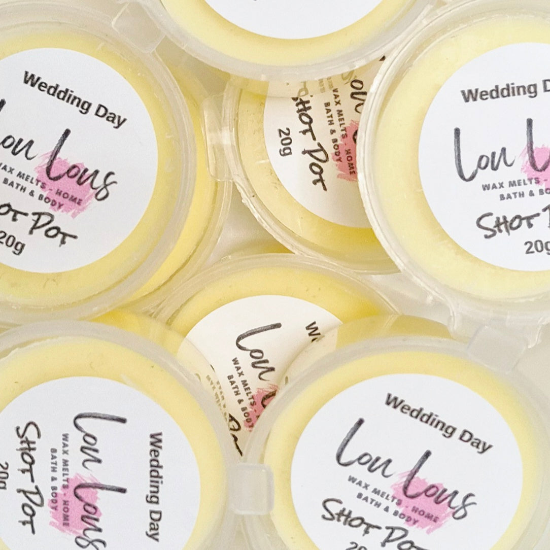Wedding Day Wax Melt Shot Pot