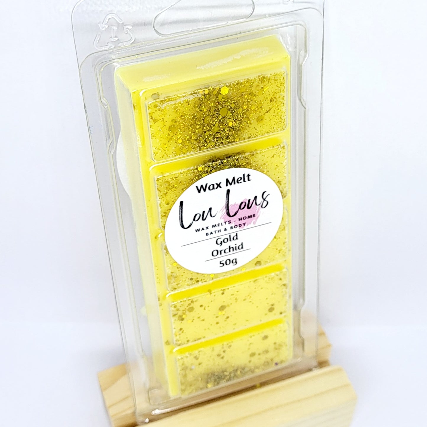 Wax melt snap bar scented in gold orchid