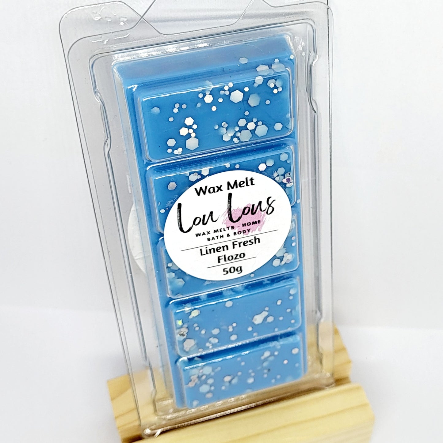 Wax melt snap bar scented in linen fresh
