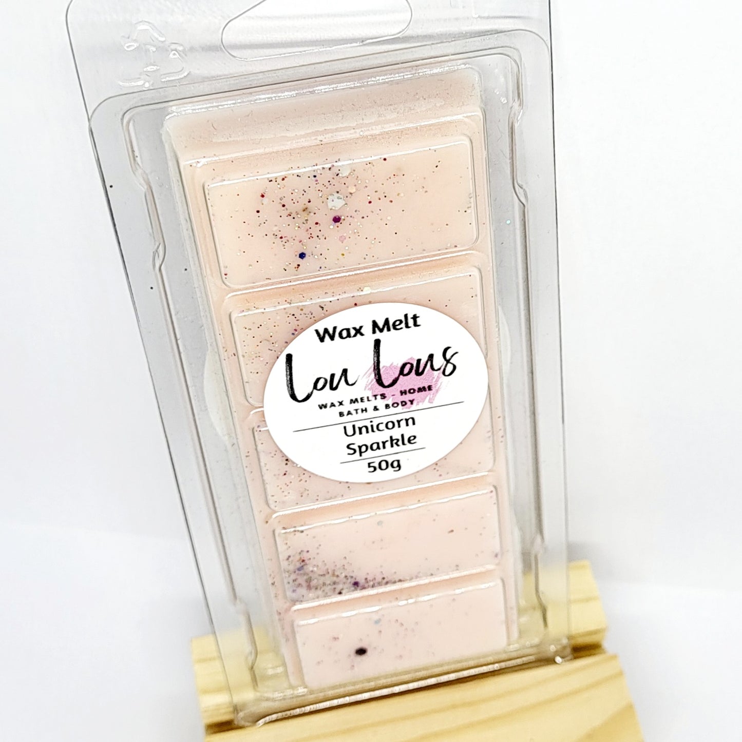 Wax melt snap bar scented in unicorn sparkle
