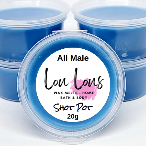 All Male Wax Melt Shot Pot