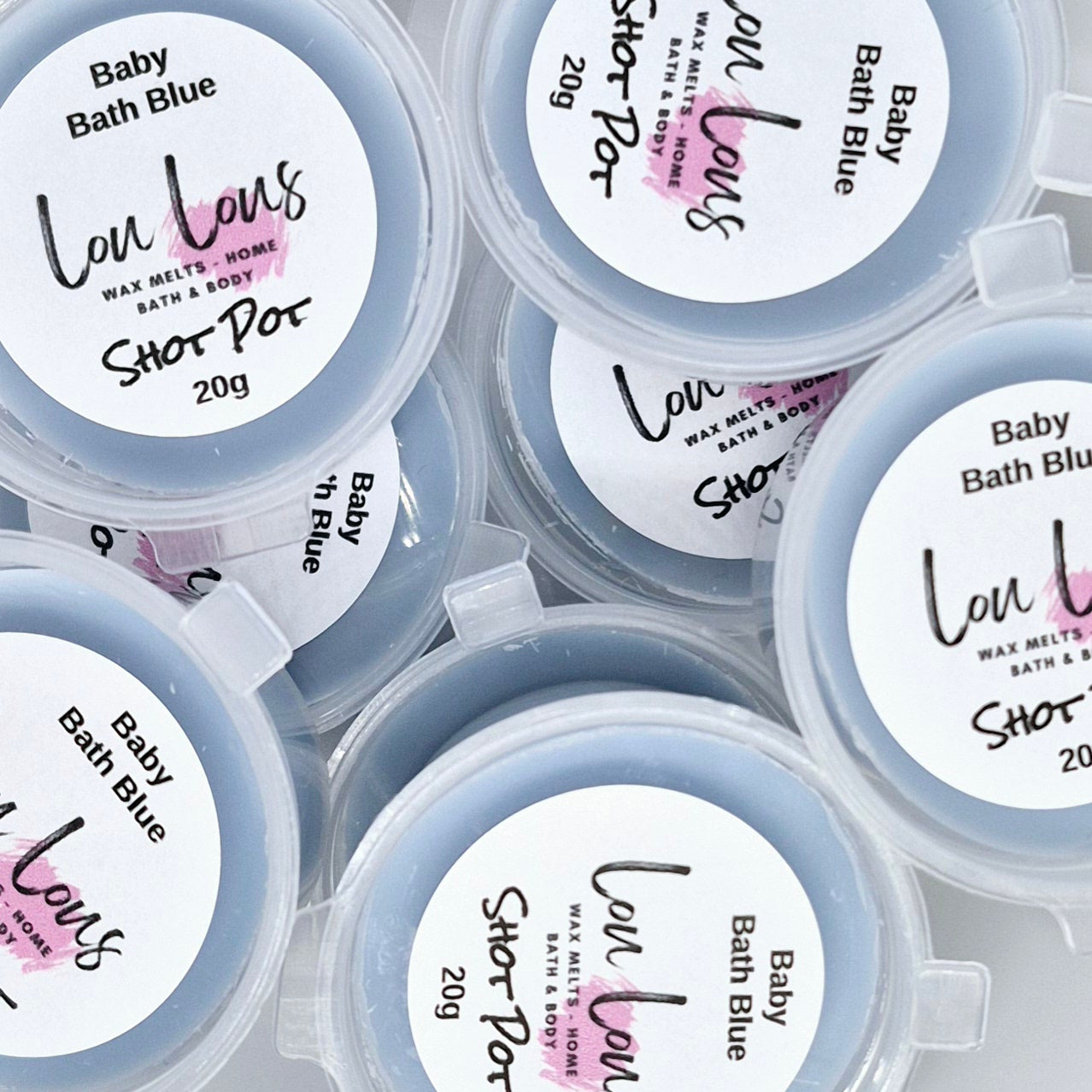 Baby Bath Blue Wax Melt Shot Pot