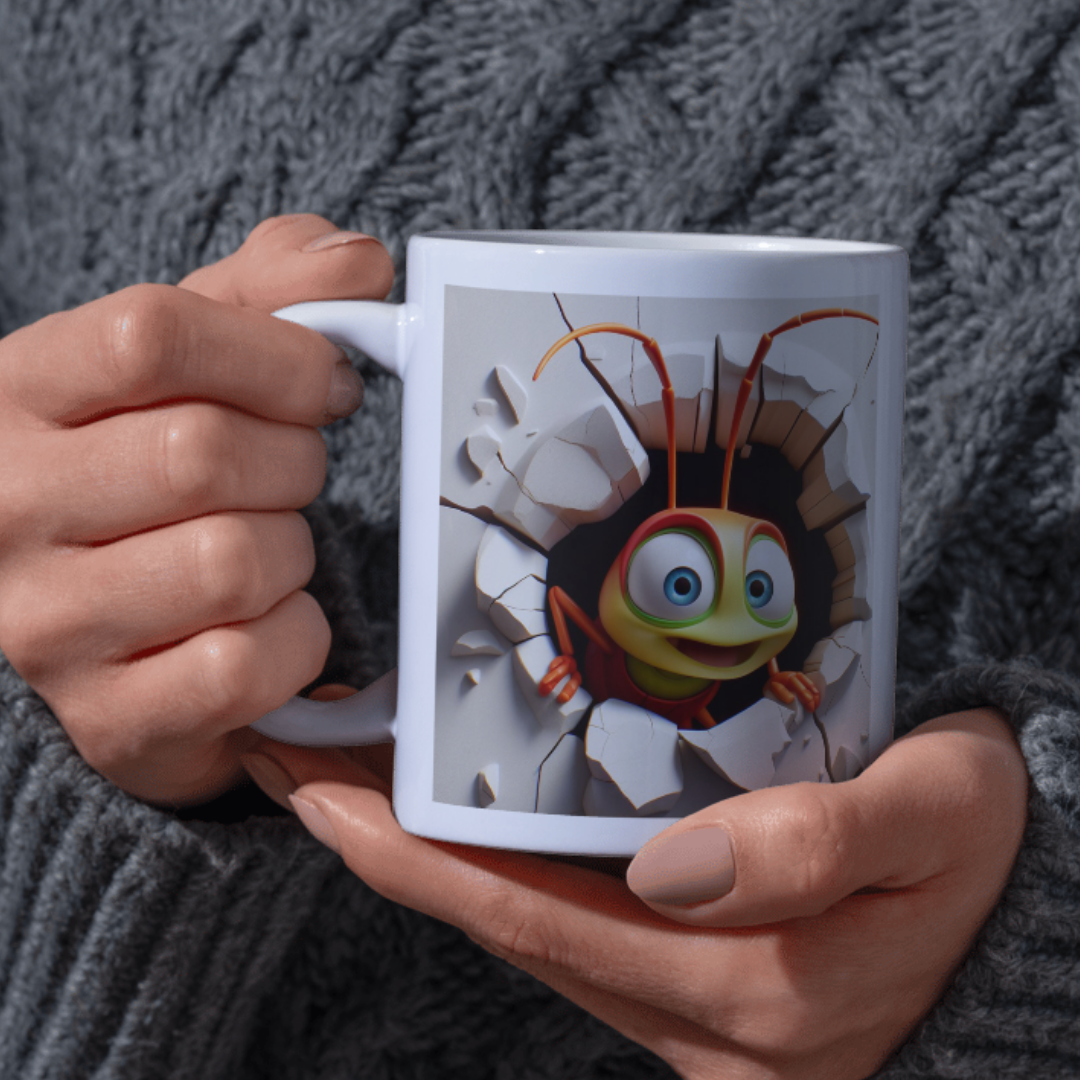 3D Character Effect Mug – Multiple Designs Available