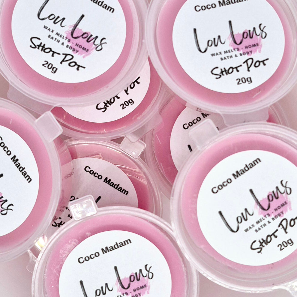 Coco Madam Wax Melt Shot Pot – Handmade Luxury Soy Wax – Lou Lous Wax Melts