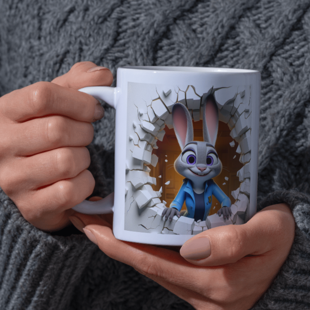 3D Character Effect Mug – Multiple Designs Available