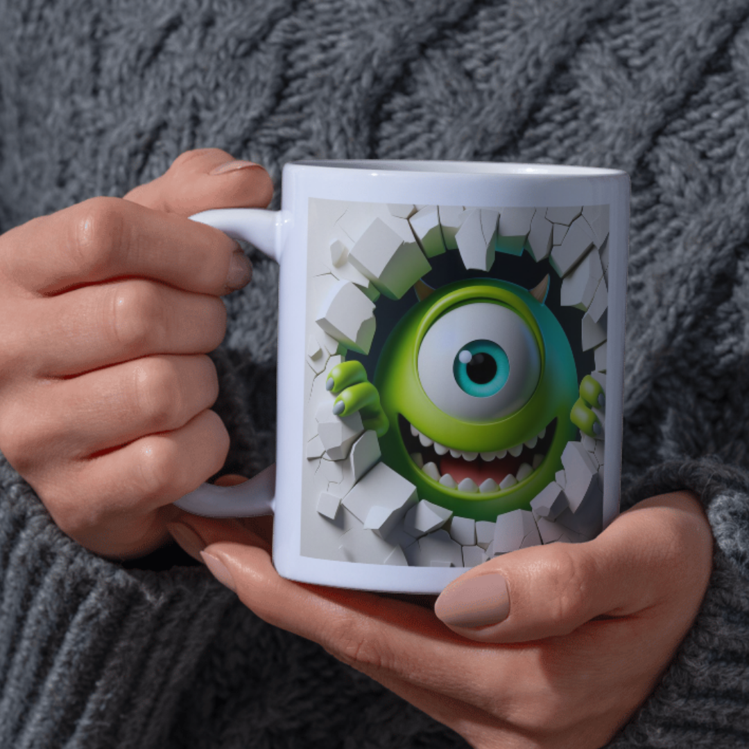 3D Character Effect Mug – Multiple Designs Available