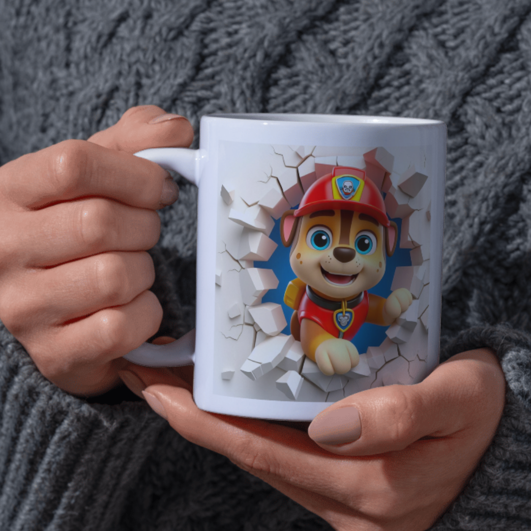 3D Character Effect Mug – Multiple Designs Available