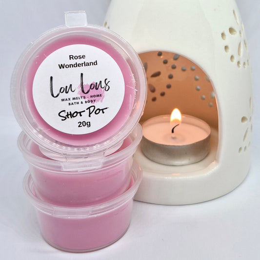 Rose Wonderland Wax Melt Shot Pot