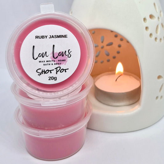 Ruby Jasmine Wax Melt Shot Pot