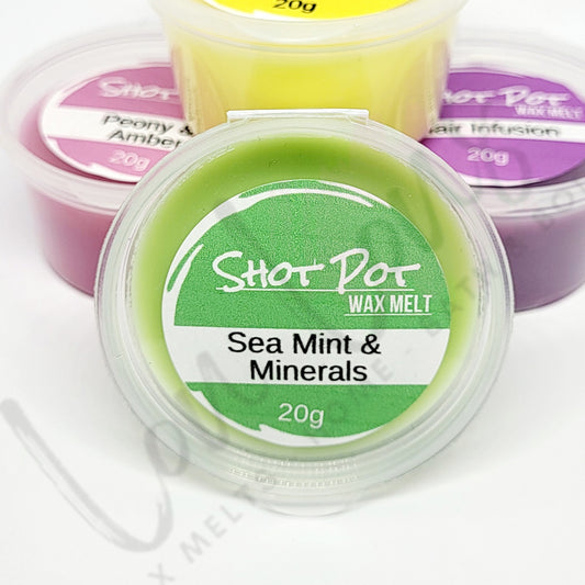 Sea Mint & Minerals Wax Melt Shot Pot