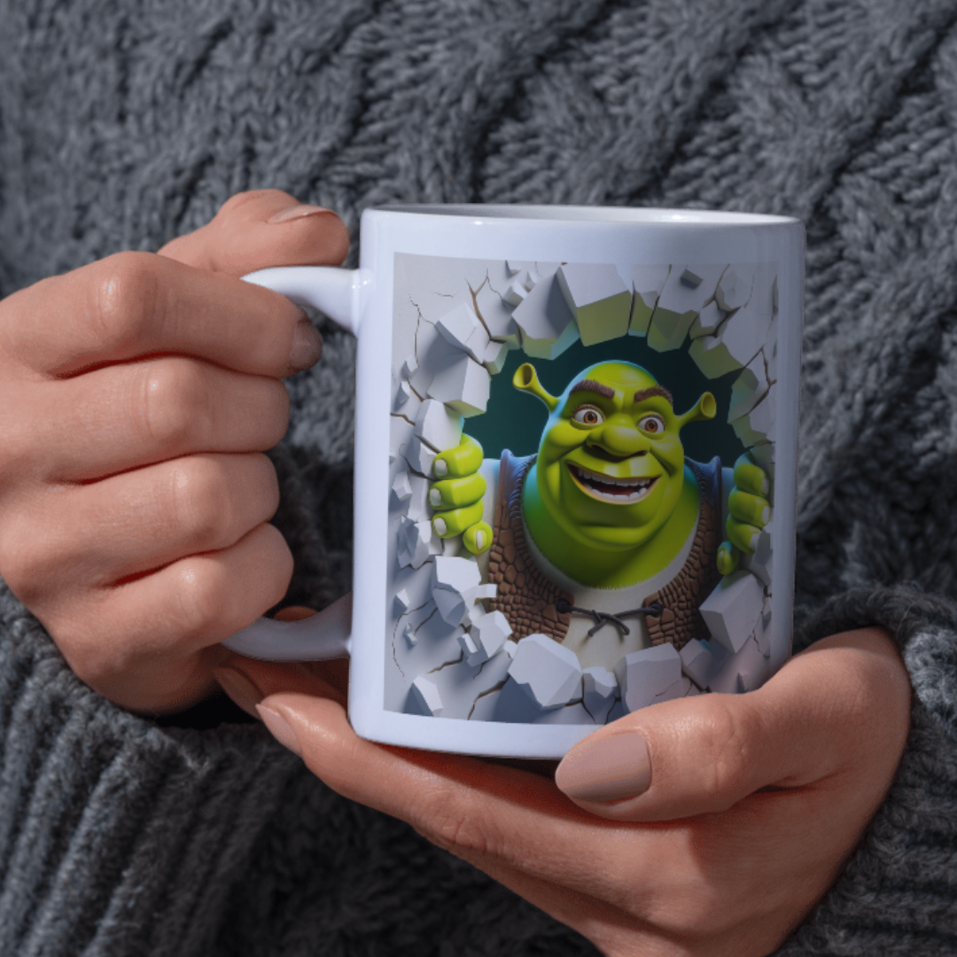 3D Character Effect Mug – Multiple Designs Available