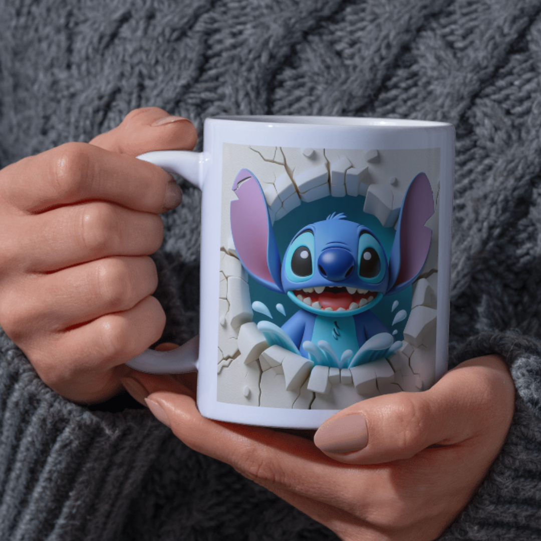 3D Character Effect Mug – Multiple Designs Available