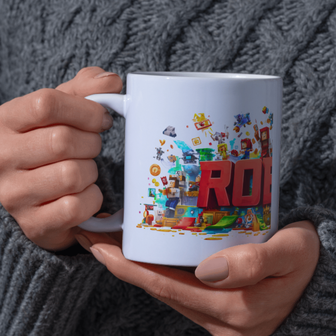 Roblox Inspired Character Mug – Ceramic Gaming Cup