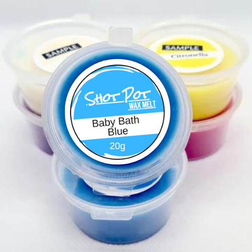 Baby Bath Blue Wax Melt Shot Pot