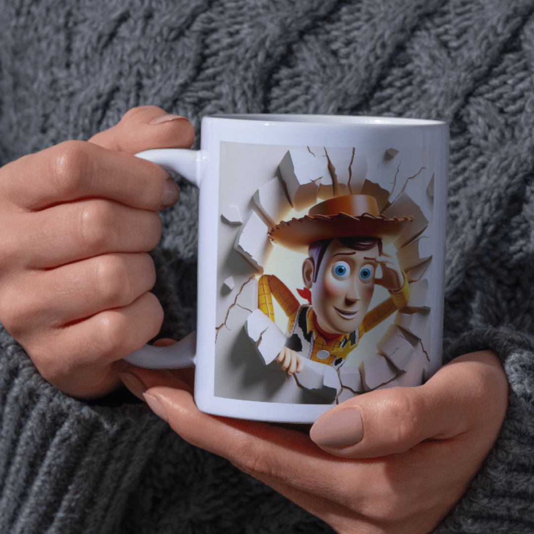 3D Character Effect Mug – Multiple Designs Available