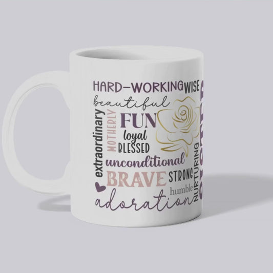 Sister Word Art Mug – Thoughtful Ceramic Gift