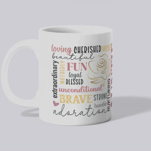 Auntie Word Art Mug – Thoughtful Ceramic Gift
