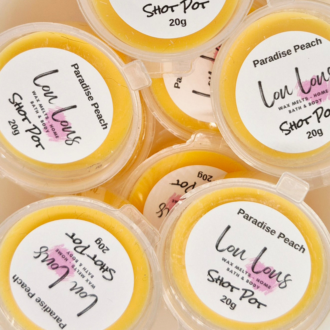 Paradise Peach Wax Melt Shot Pot