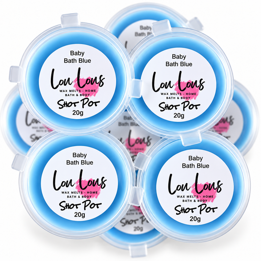 Baby Bath Blue Wax Melt Shot Pot