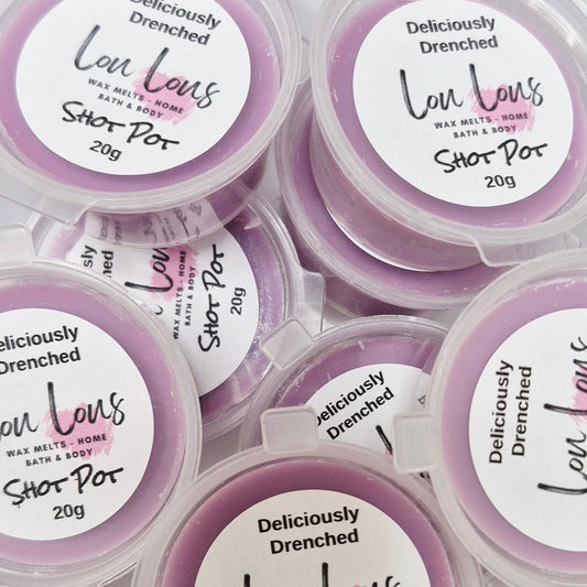 Deliciously Drenched Wax Melt Shot Pot