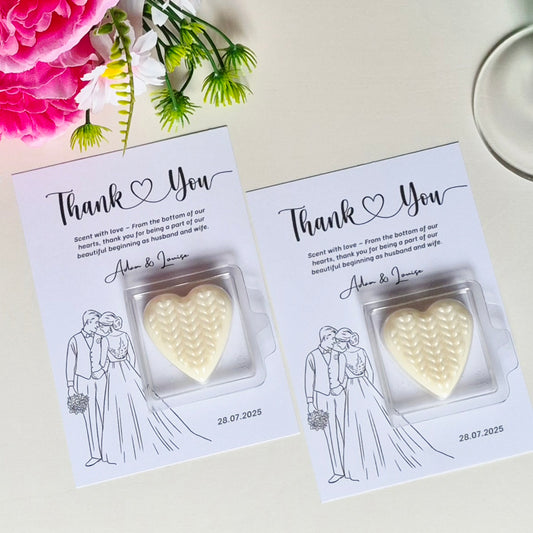 Wedding Favour Wax Melts Scent With Love