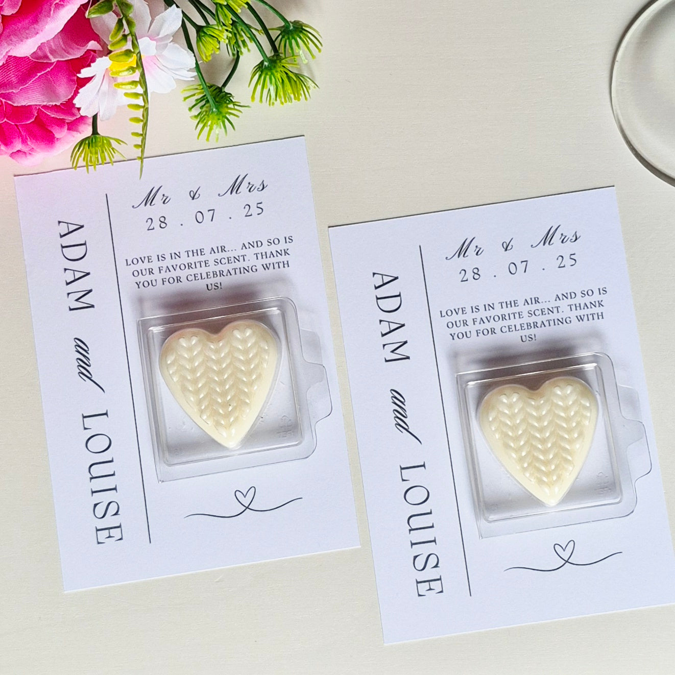 Wedding Favour Wax Melts Love Is In The Air