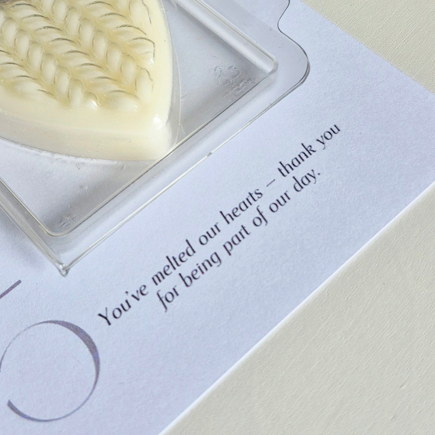 Wedding Favour Wax Melts You've Melted Our Hearts