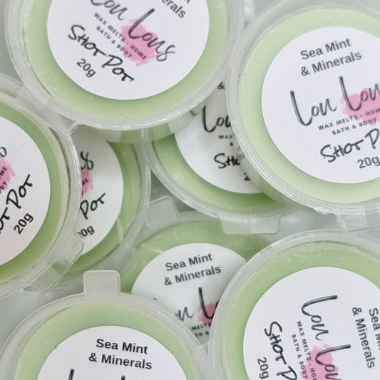 Sea Mint & Minerals Wax Melt Shot Pot