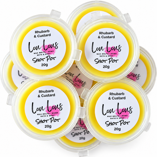 Rhubarb & Custard Wax Melt Shot Pot