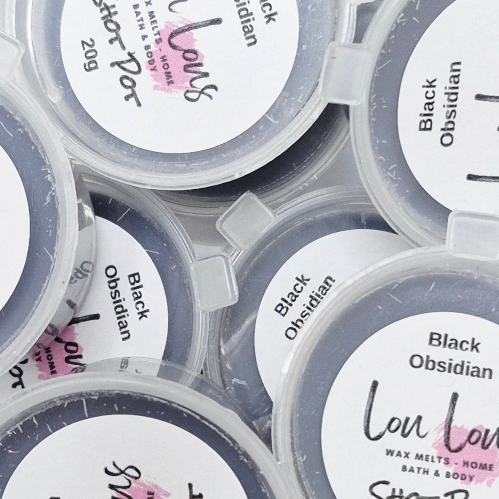 Black Obsidian Wax Melt Shot Pot