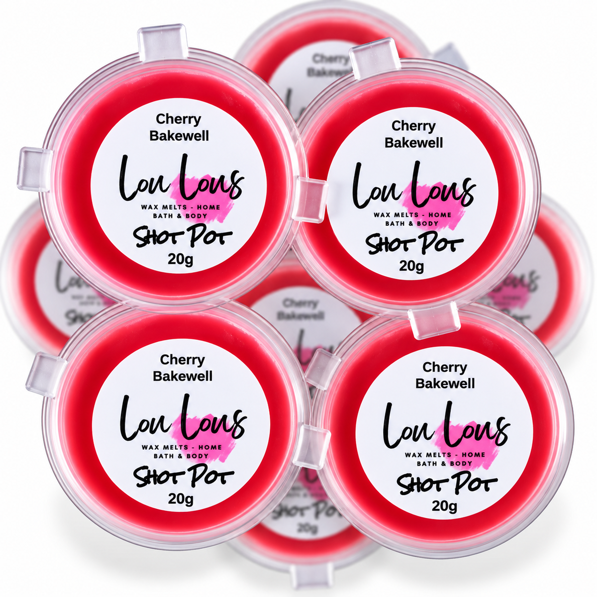 Cherry Bakewell Wax Melt Shot Pot