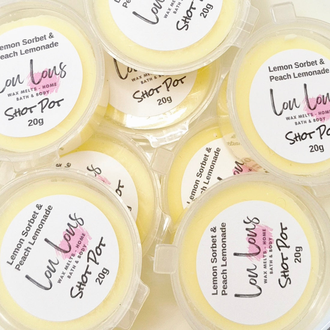 Lemon Sorbet & Peach Lemonade Wax Melt Shot Pot