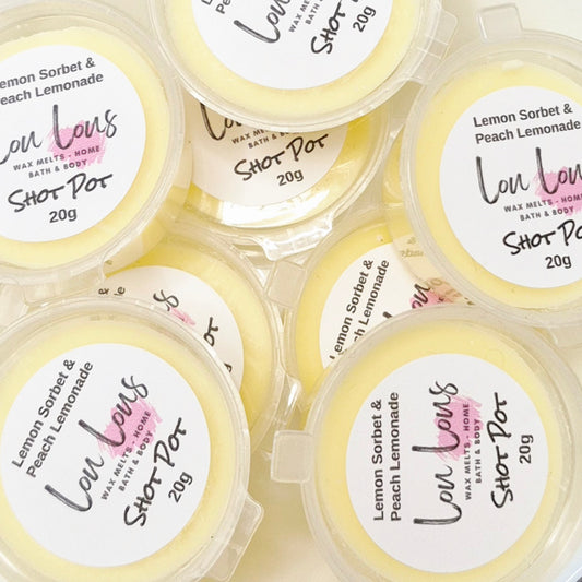 Lemon Sorbet & Peach Lemonade Wax Melt Shot Pot