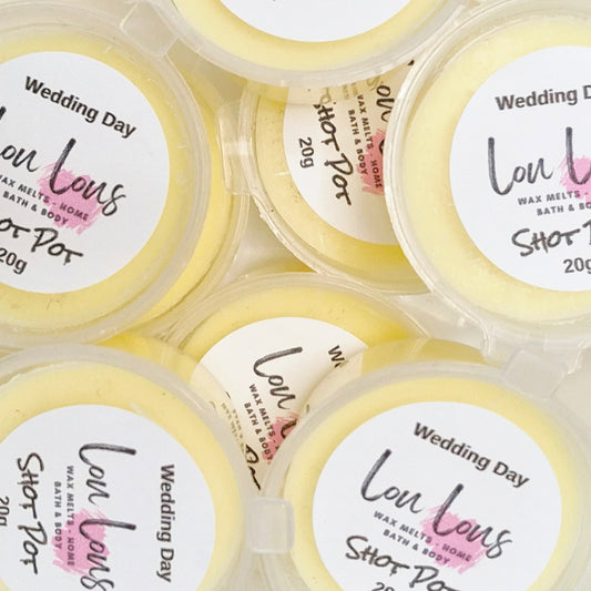 Wedding Day Wax Melt Shot Pot