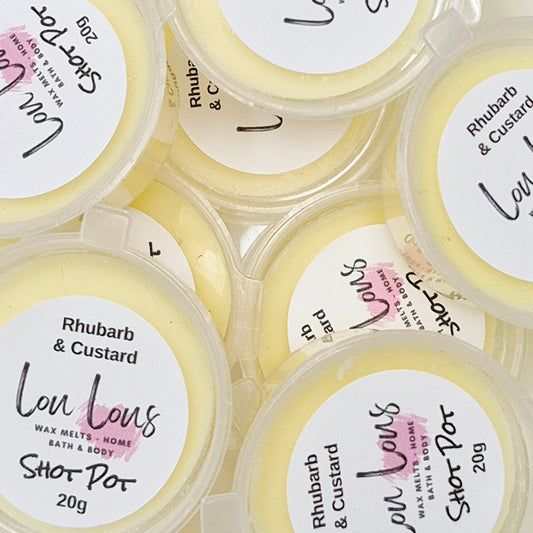 Rhubarb & Custard Wax Melt Shot Pot