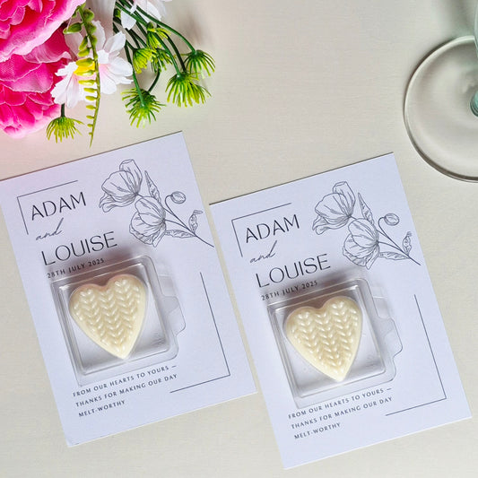 Wedding Favour Wax Melts From Our Hearts To Yours