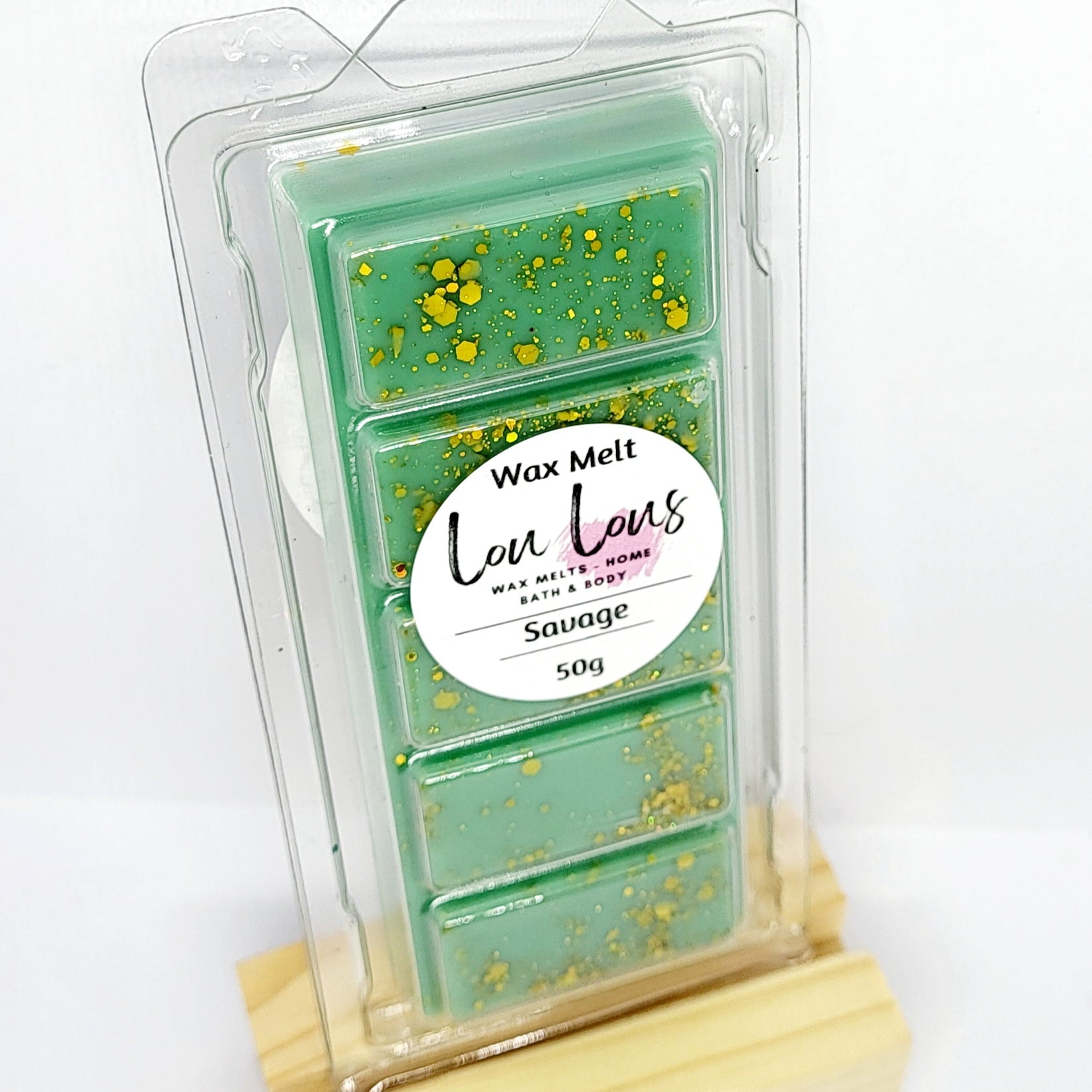 Wax melt snap bar scented in savage